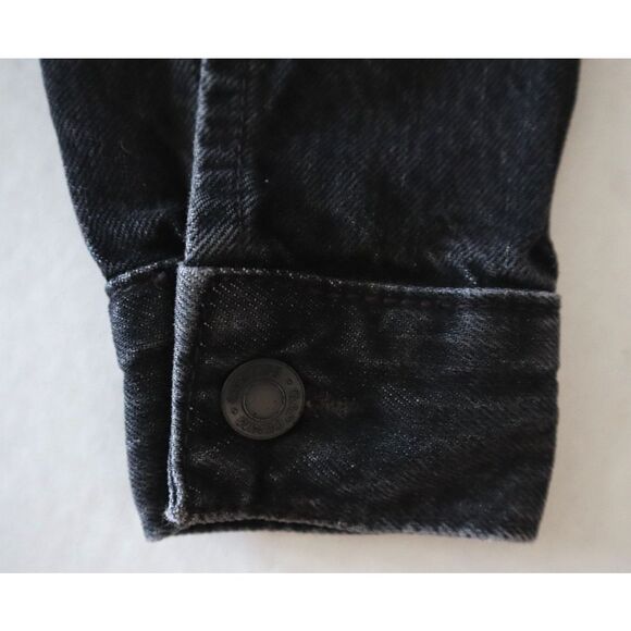 Gap Kids 453352-001 Unisex Sz M (8) Black Organic Cotton Icon Denim Jacket - Picture 4 of 7